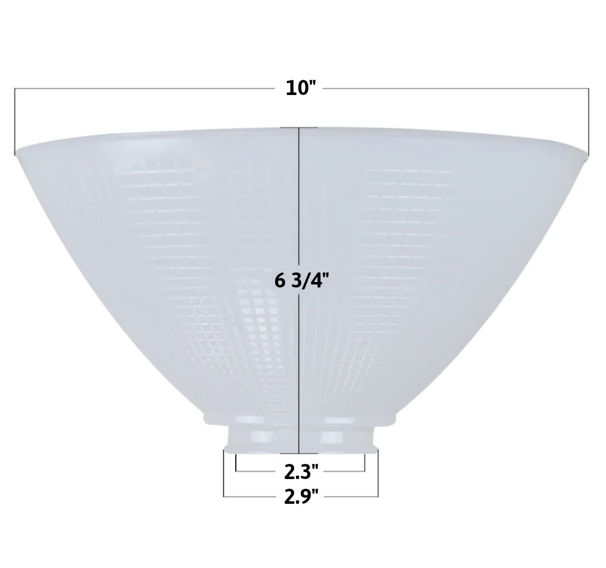 10 Inch Diameter Reflector-Type Replacement Shade