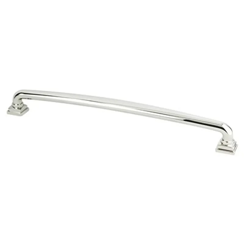 13" Traditional Appliance Pull in Polished Nickel from Tailored Collection