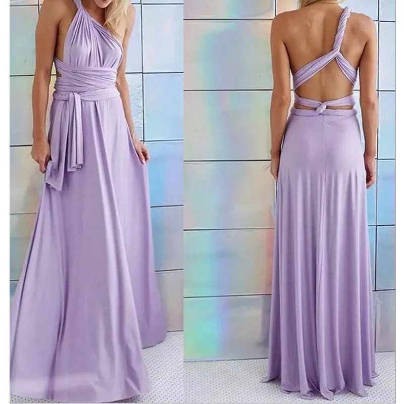 15 Multi wear wrap couture maxi boho fashion dress