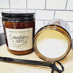 16 oz. CRANBERRY   SPICE  Apothecary-Inspired Candle