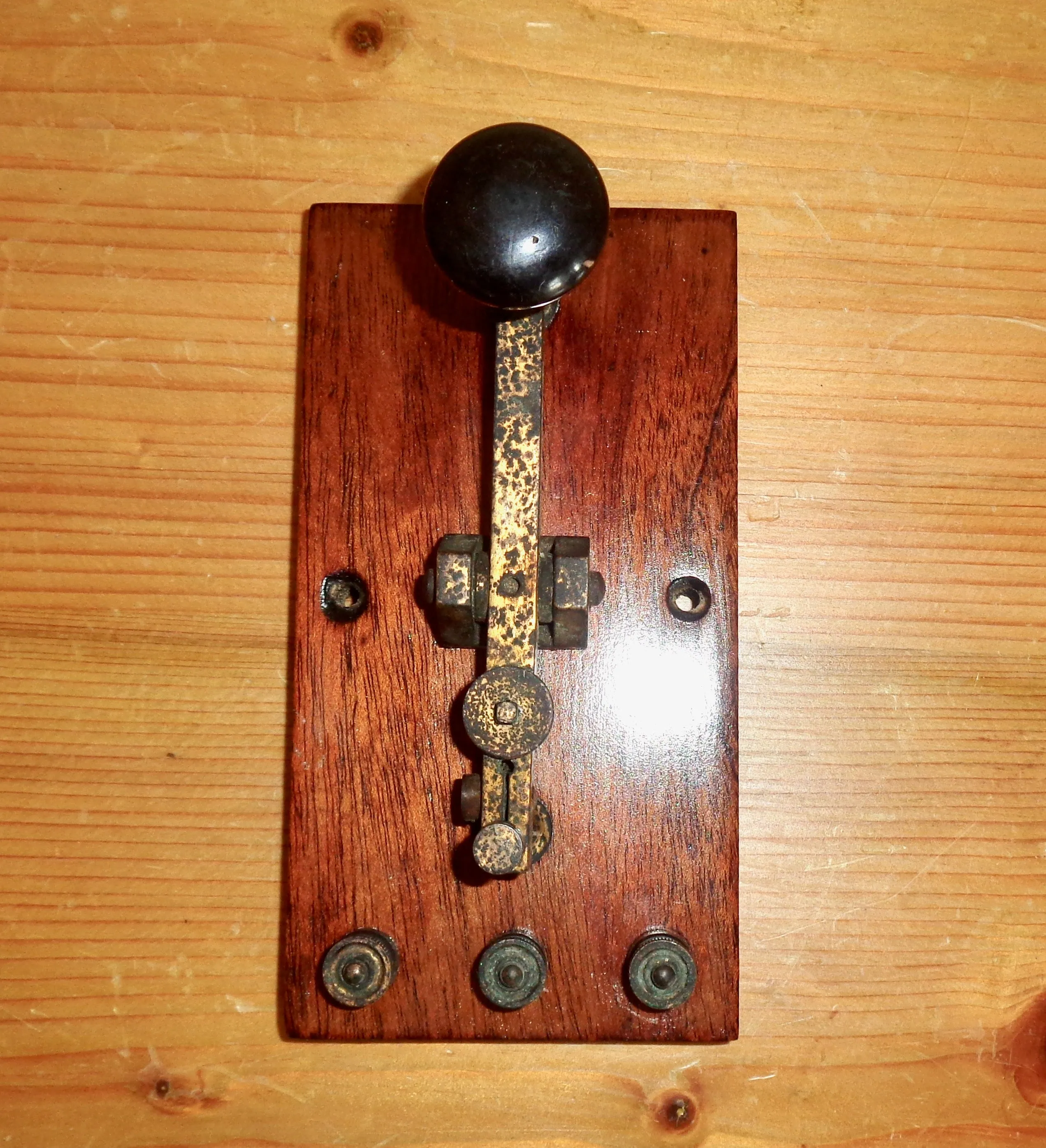 1920s British Straight Sending Morse Key Possibly Made By Franks