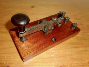 1920s British Straight Sending Morse Key Possibly Made By Franks