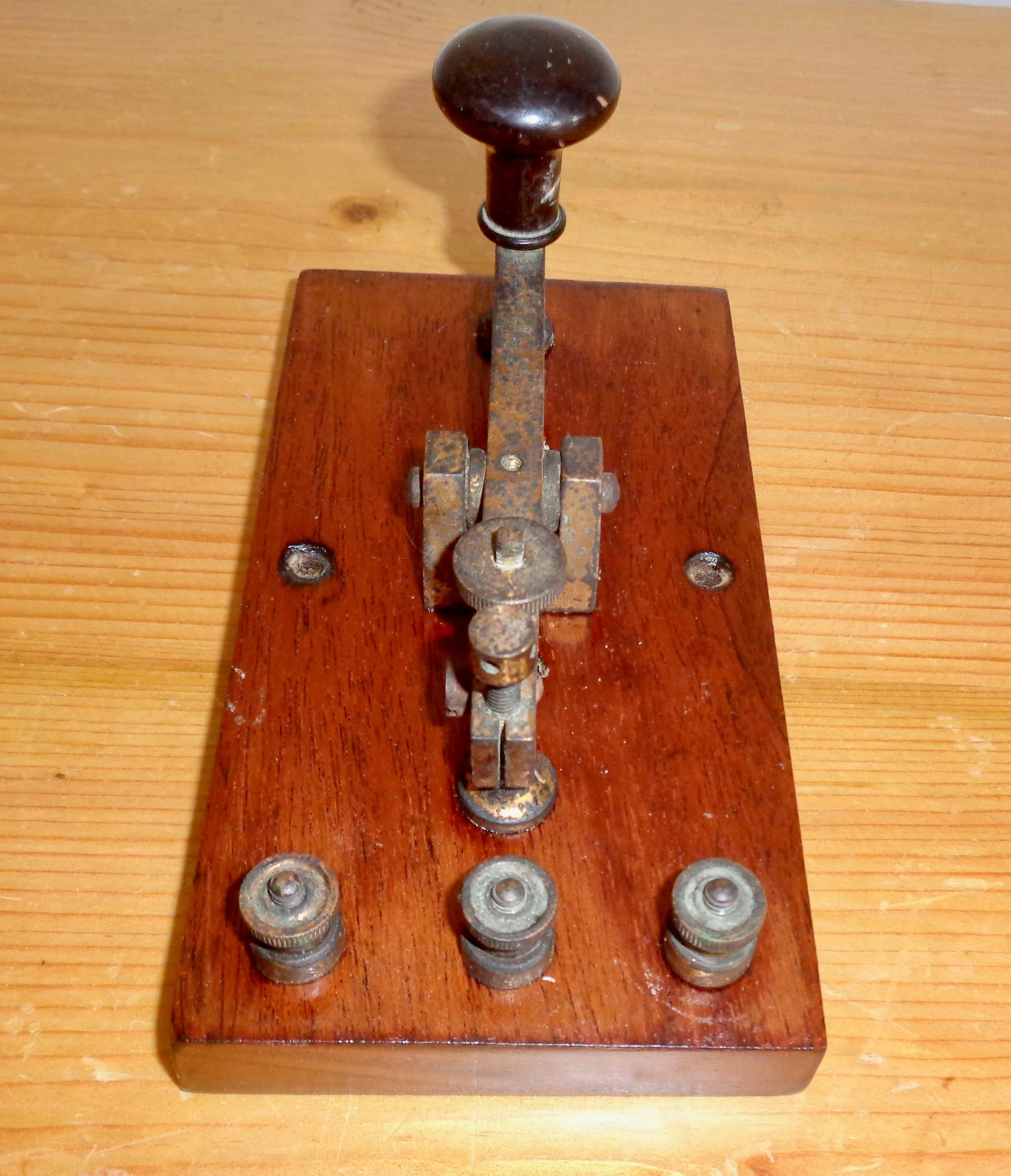 1920s British Straight Sending Morse Key Possibly Made By Franks