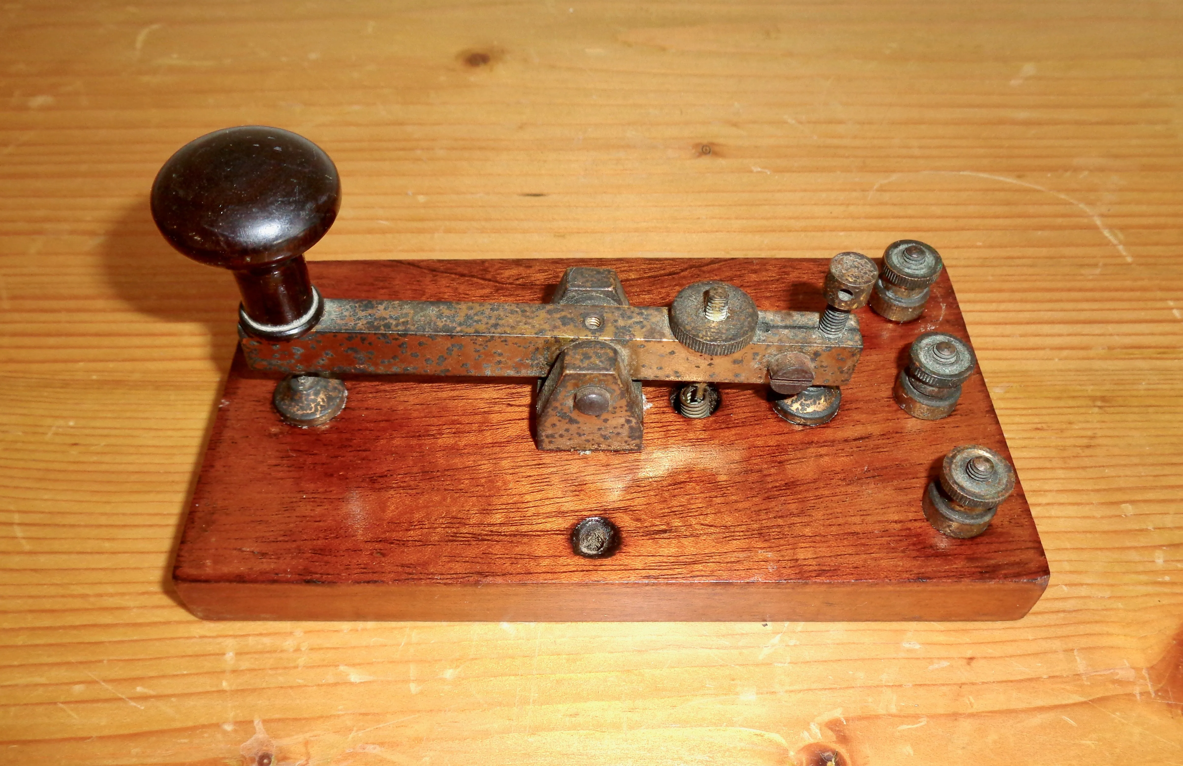 1920s British Straight Sending Morse Key Possibly Made By Franks