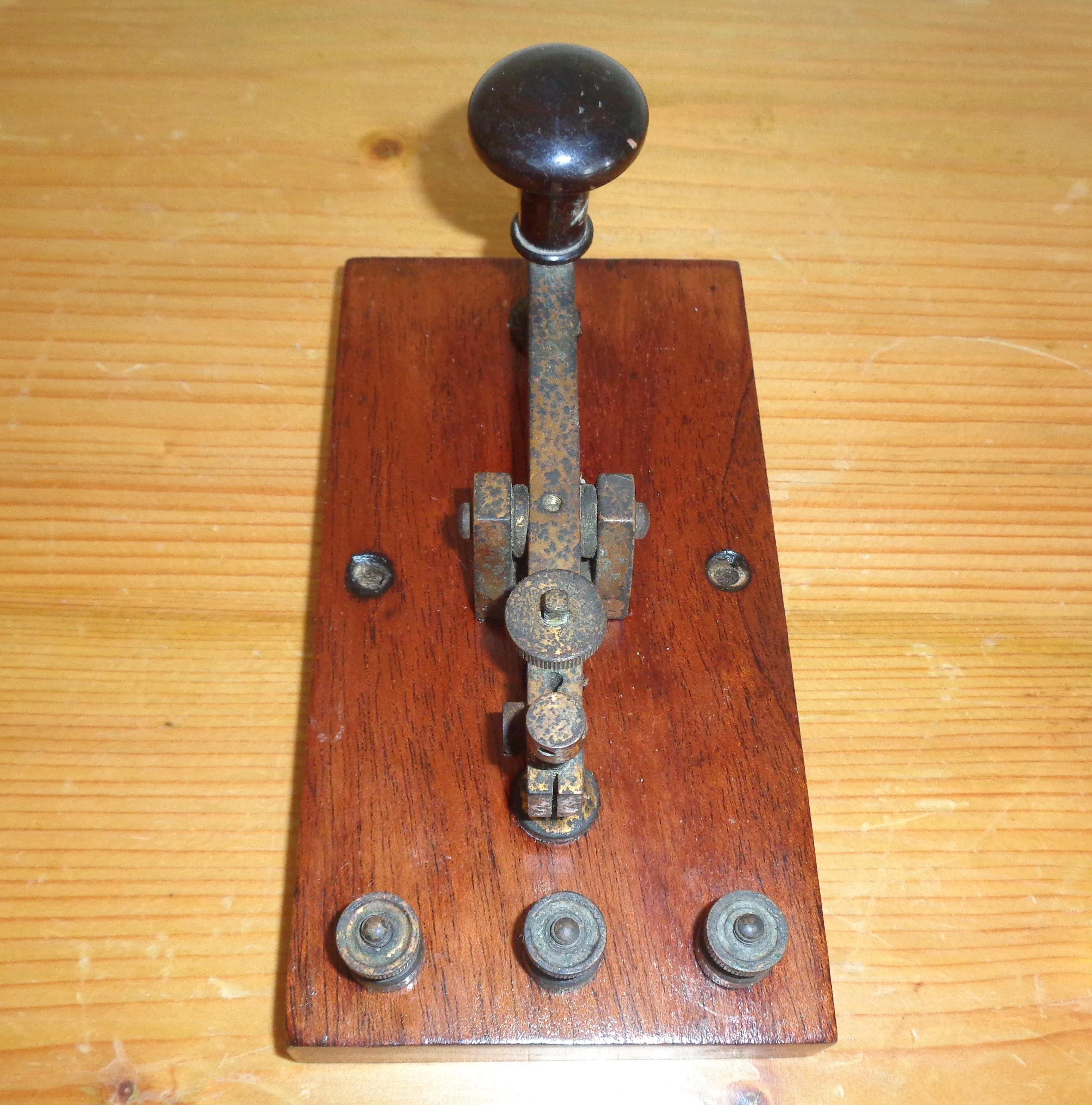 1920s British Straight Sending Morse Key Possibly Made By Franks