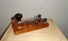 1920s British Straight Sending Morse Key Possibly Made By Gamages