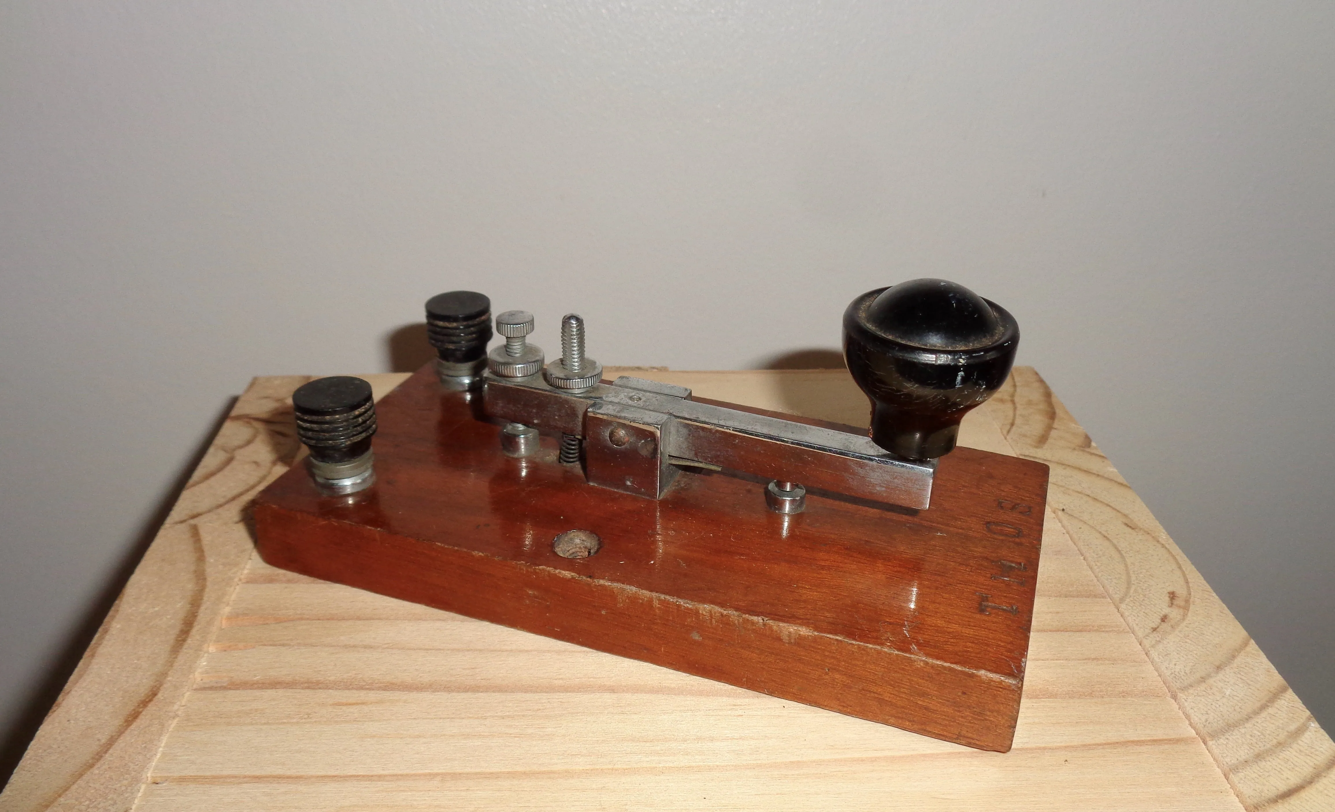 1920s British Straight Sending Morse Key Possibly Made By Gamages