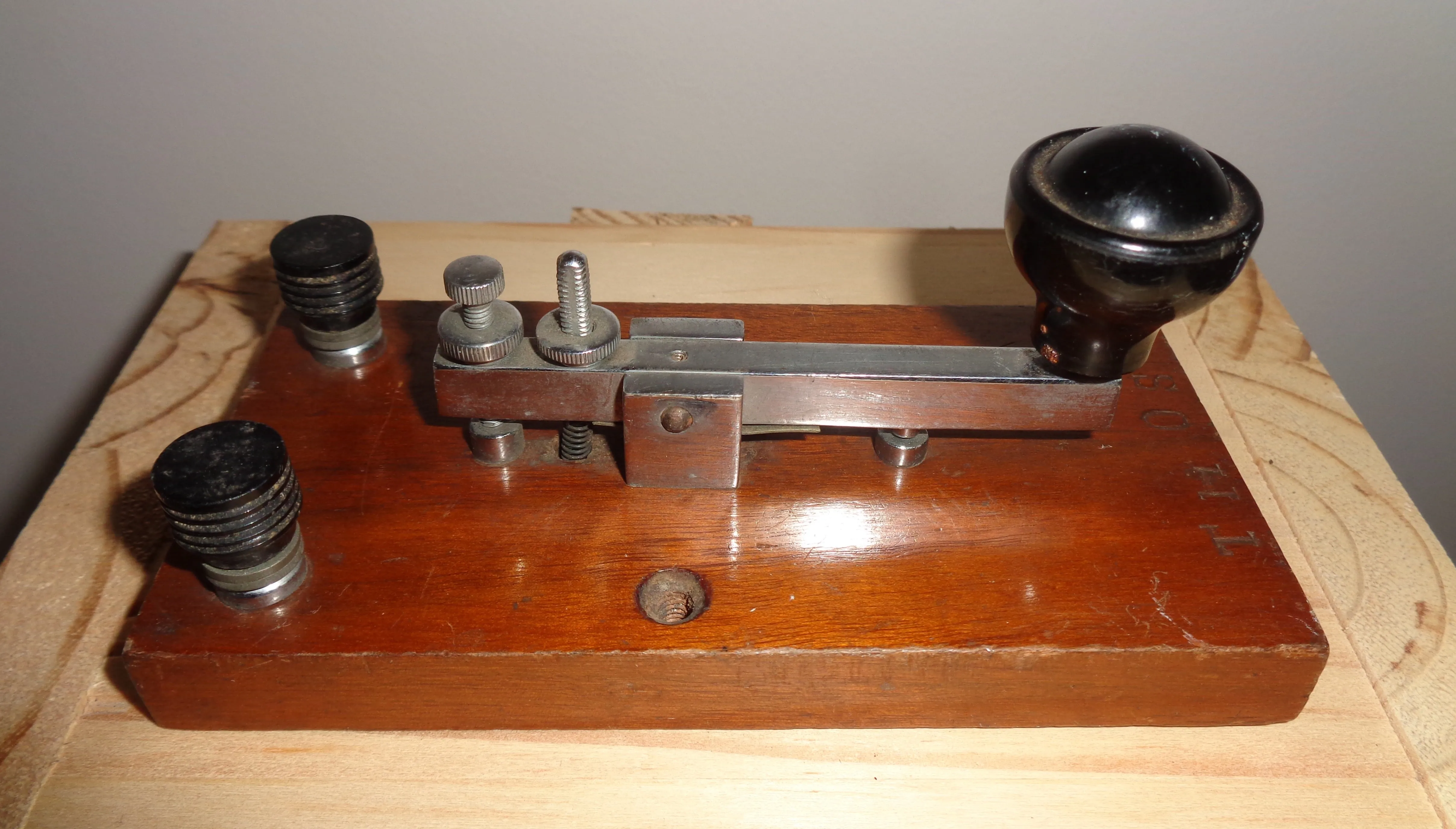 1920s British Straight Sending Morse Key Possibly Made By Gamages
