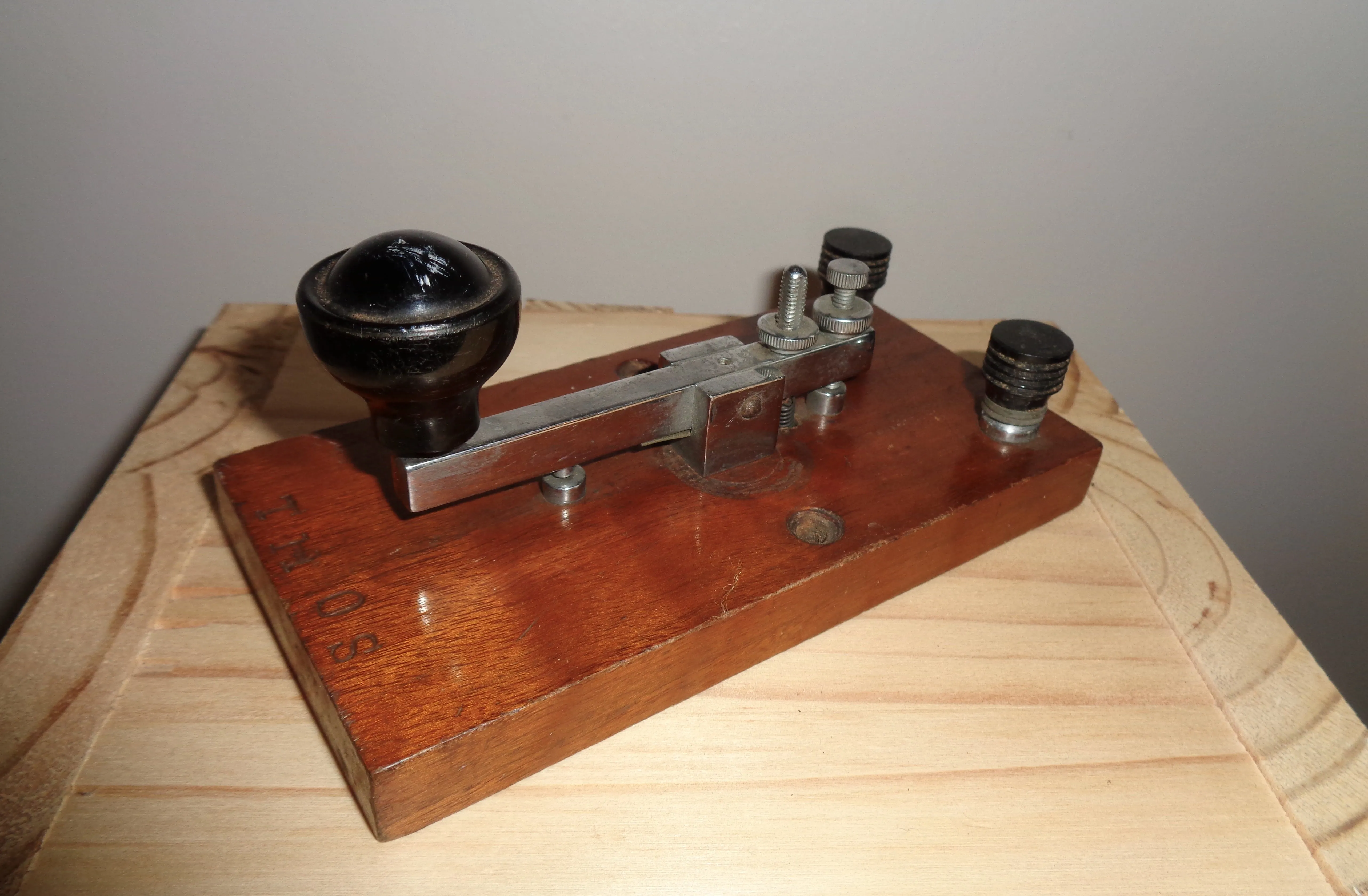 1920s British Straight Sending Morse Key Possibly Made By Gamages