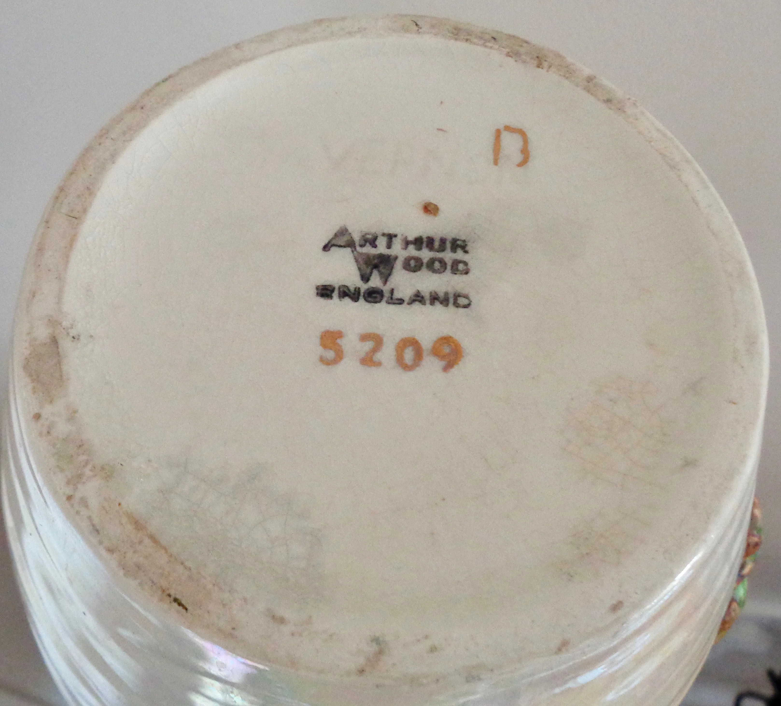 1950s Arthur Wood Pottery Vernon 5209 Lustre Vase