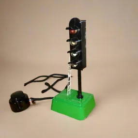1950s British SEL Metal Battery Operated Railway Signal Light Toy Model 730 In Its Original Box