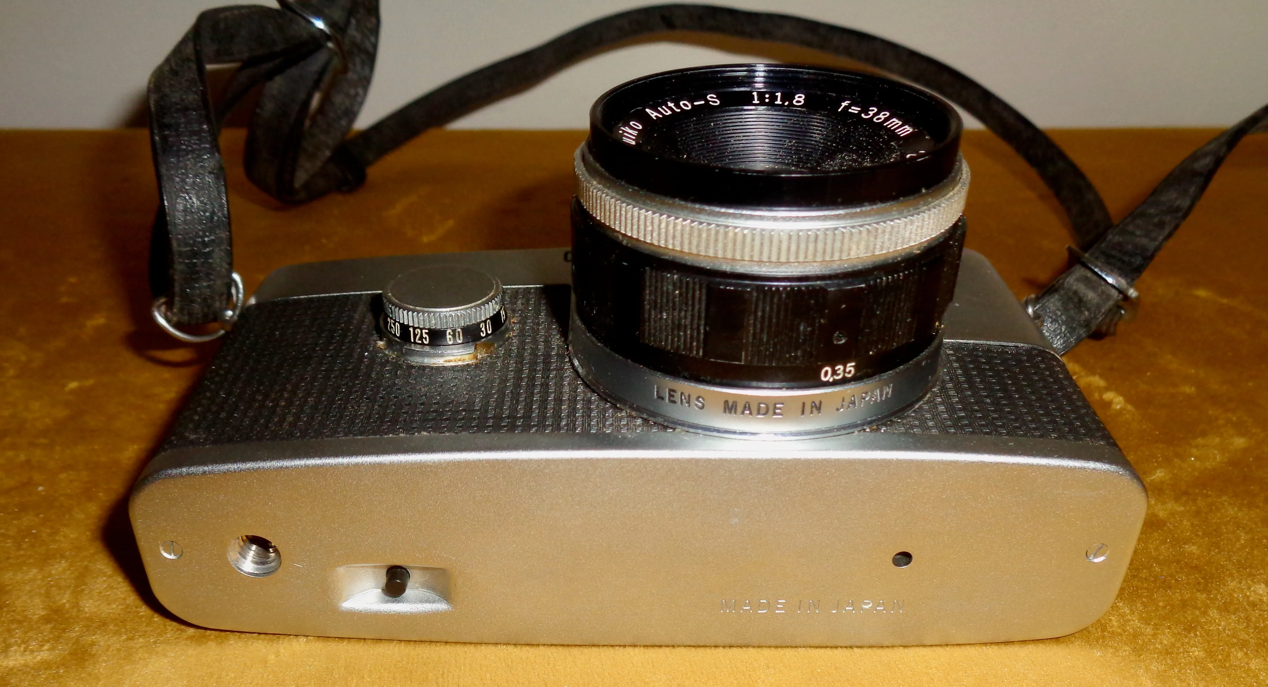 1960s Olympus PenF 35mm SLR Half Frame Camera With F Zuiko Auto-S f1.8 38mm Lens
