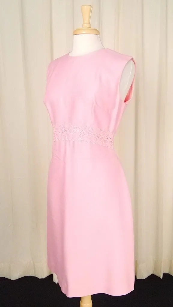 1960s pink Shift w Coat Dress