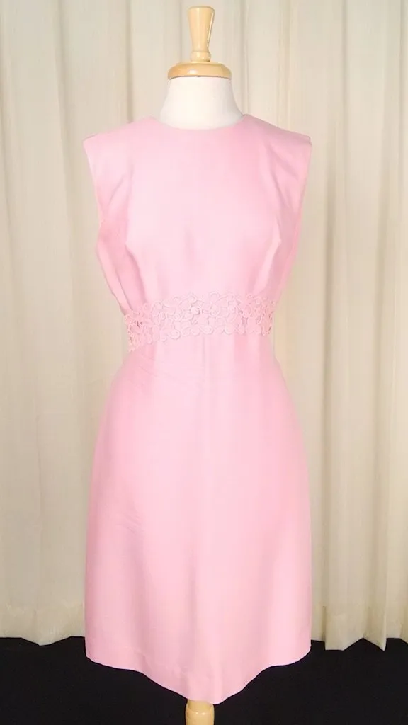1960s pink Shift w Coat Dress
