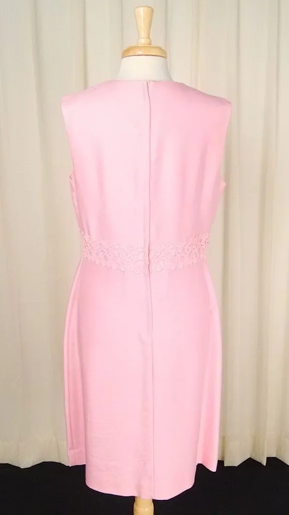 1960s pink Shift w Coat Dress