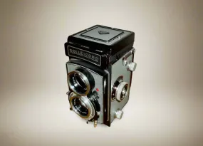 1960s Rolleicord Vb Type 1 Grey Leather 6x6 TLR 120 Roll Film Camera With ER Case. EXC     Collectible Quality 96%