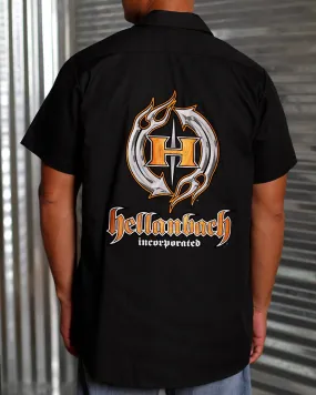 3D Work Shirt - Black/Orange