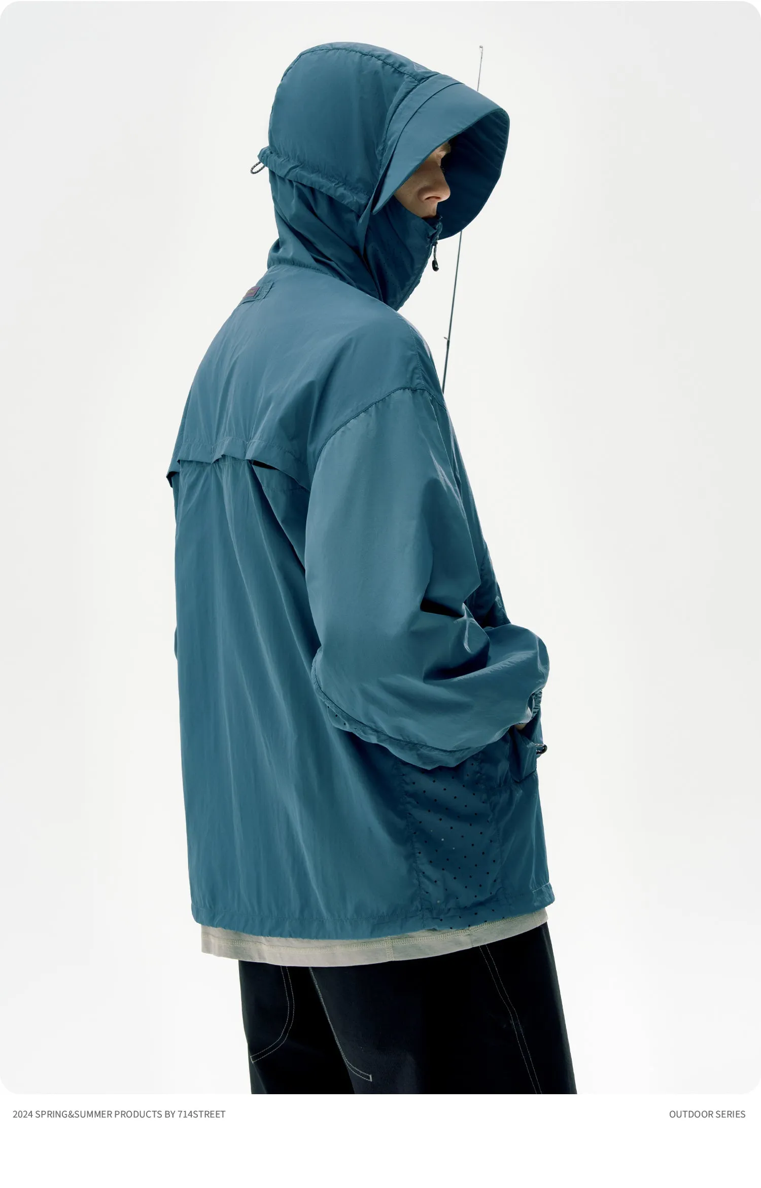 714STREET UVカットナイロンパーカ 714ST081