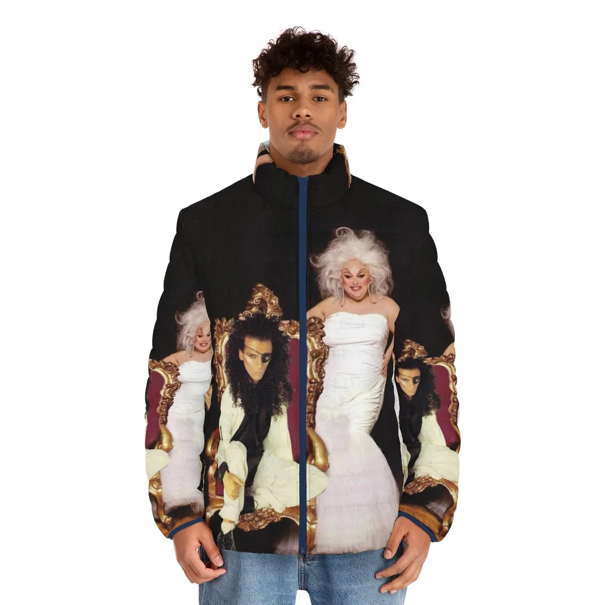 80s Music Icons Pete Burns & Divine Puffer Jacket