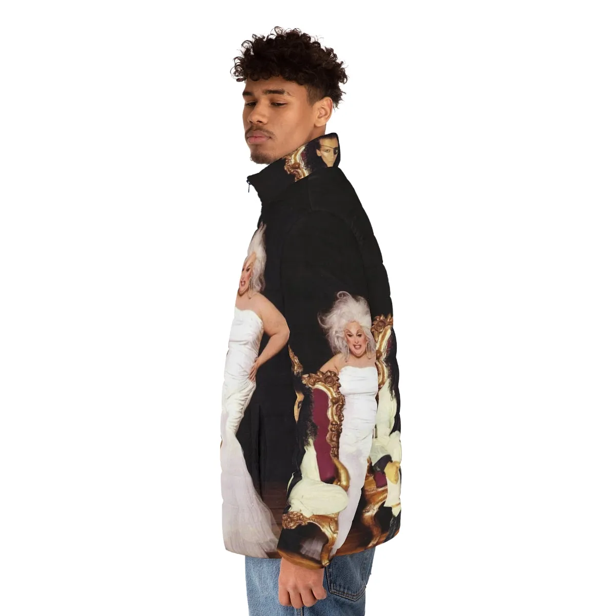 80s Music Icons Pete Burns & Divine Puffer Jacket