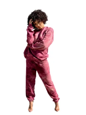 8586: VINTAGE TIE DYE WASHED JOGGER SWEATPANTS