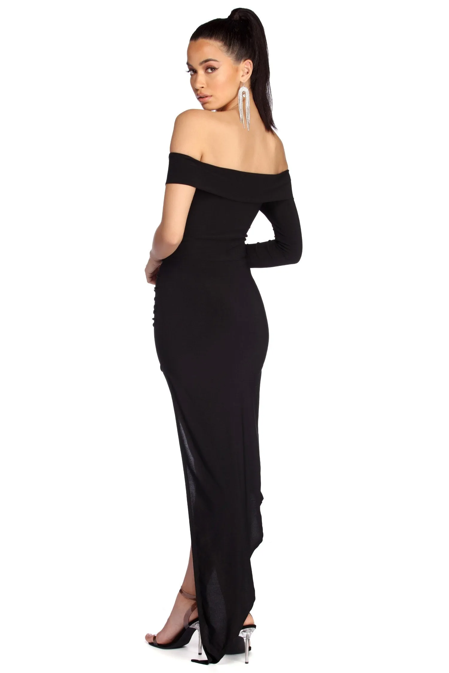 Addilyn Formal Asymmetrical Wrap Dress