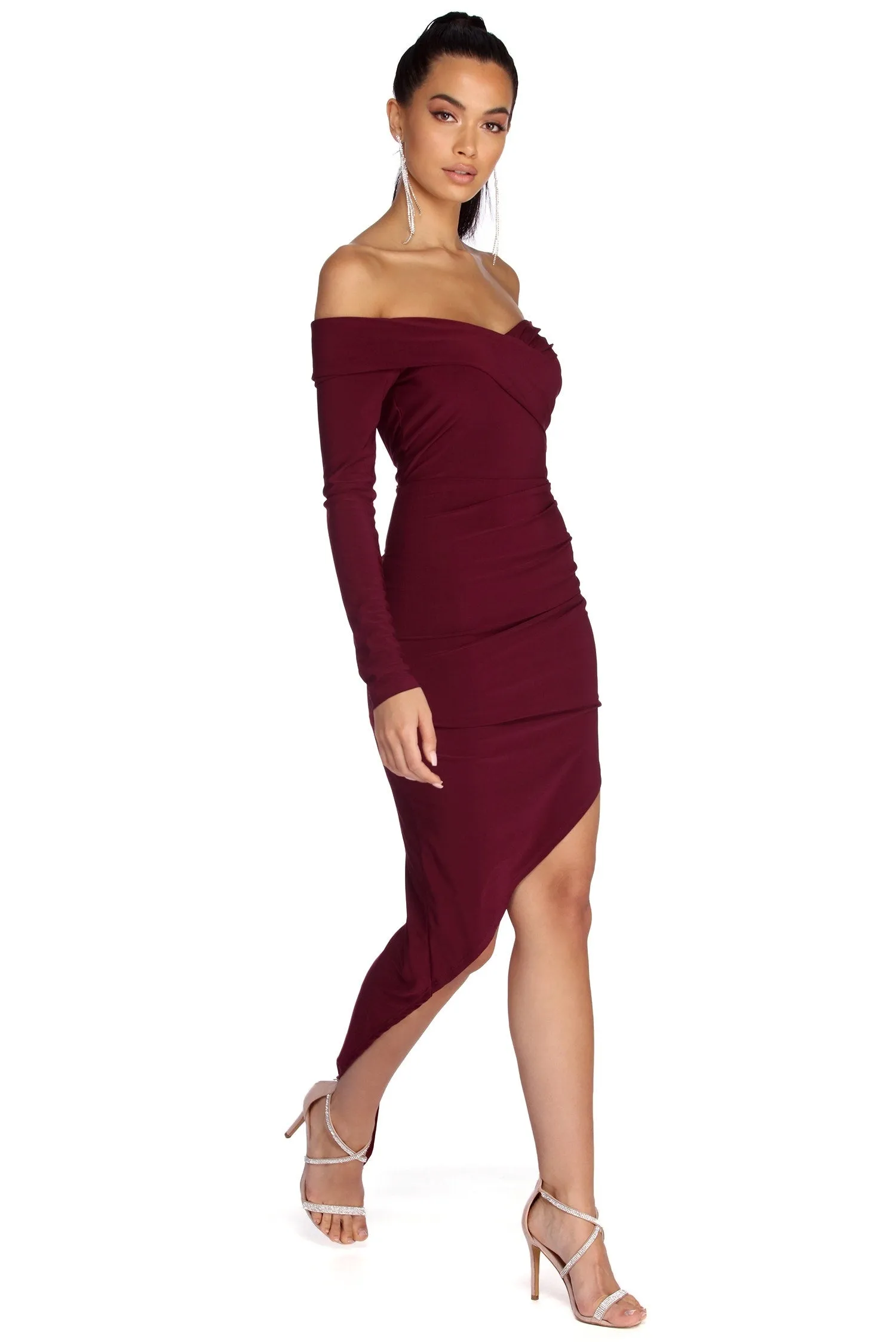 Addilyn Formal Asymmetrical Wrap Dress