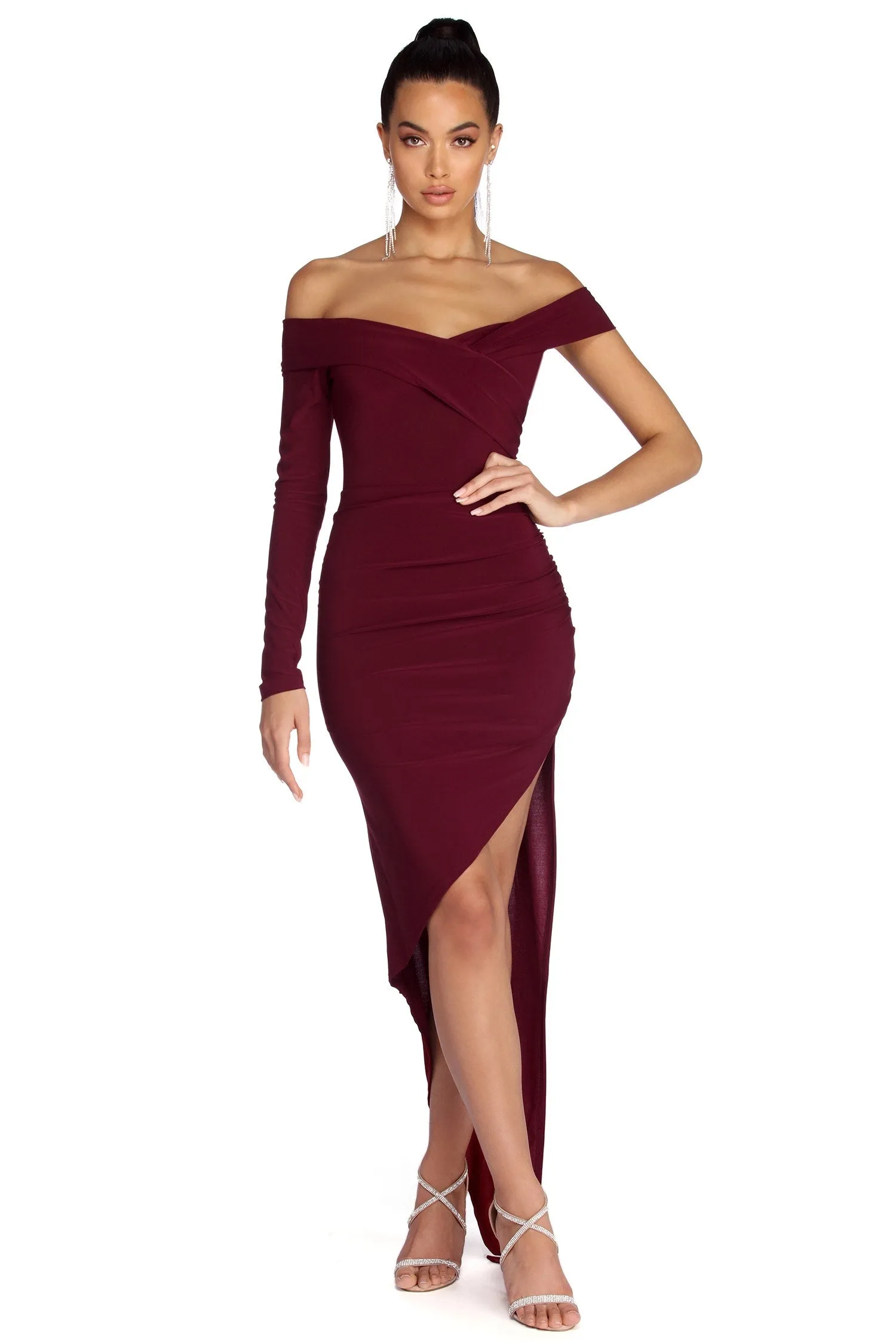 Addilyn Formal Asymmetrical Wrap Dress