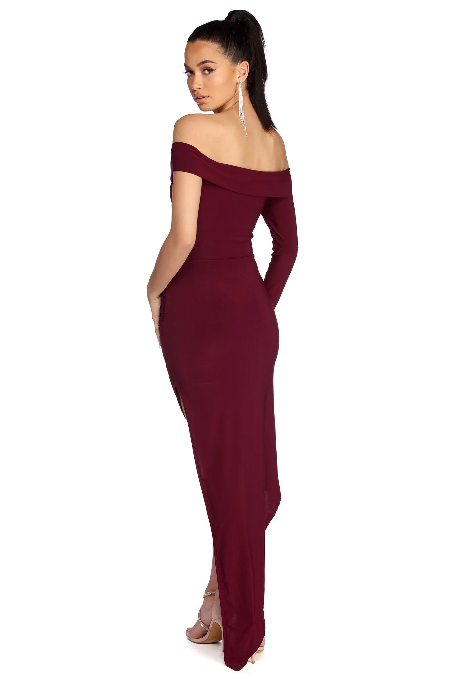 Addilyn Formal Asymmetrical Wrap Dress
