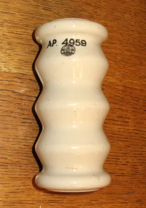 Admiralty Pattern 4959 White Porcelain Electrical Insulator Made by Taylor Tunnicliff & Co