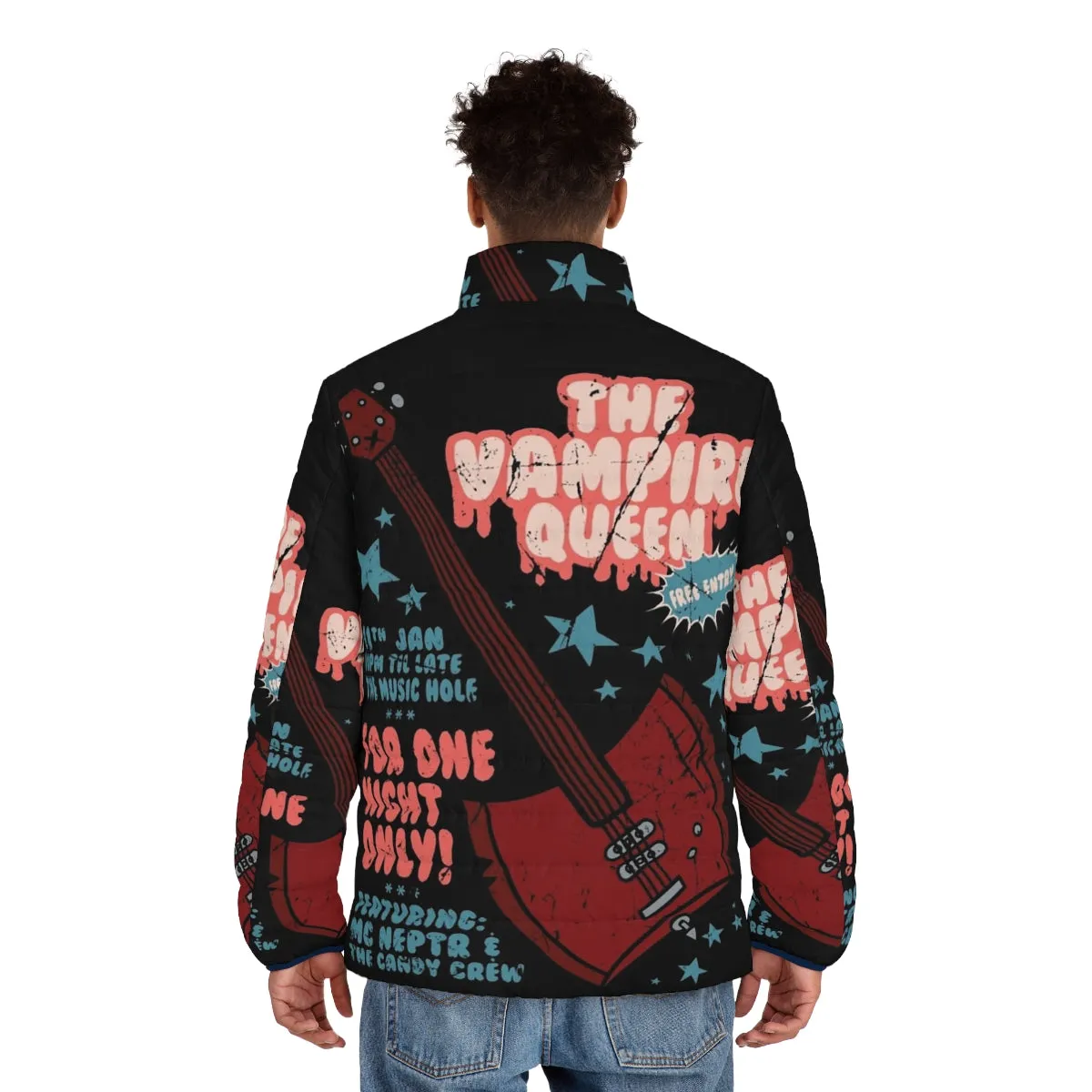 Adventure Time Vampire Queen Music Poster Puffer Jacket