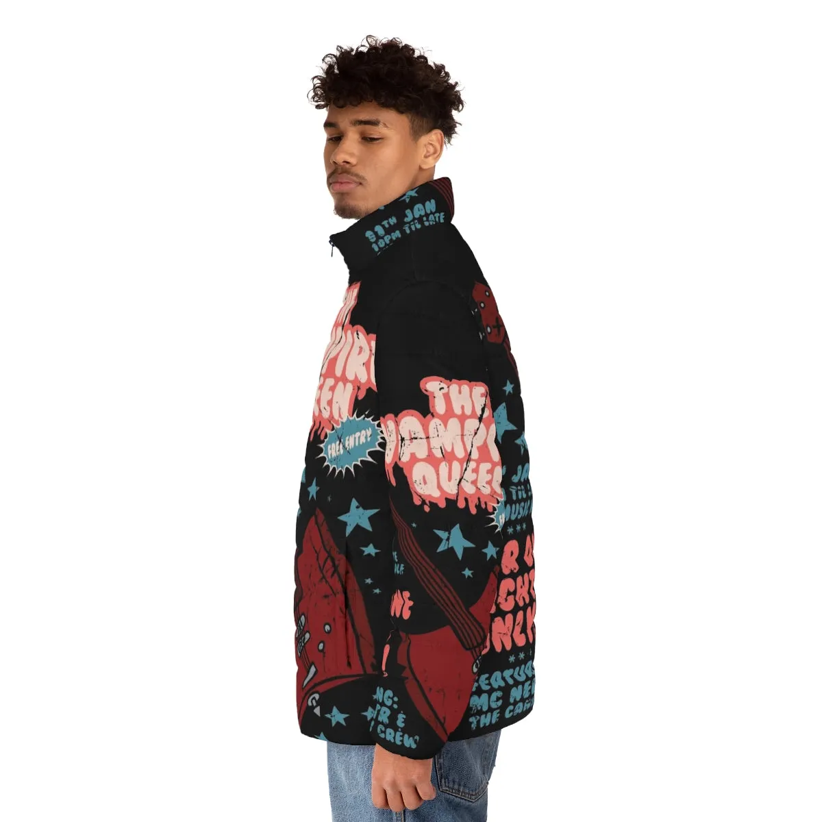 Adventure Time Vampire Queen Music Poster Puffer Jacket