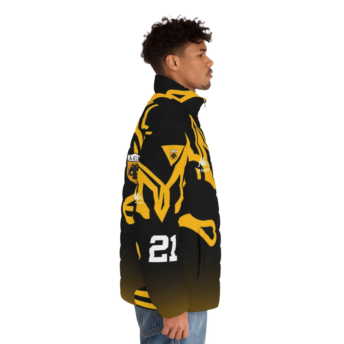 Aek Retro 1997 Homage Puffer Jacket - Vintage 90s Greek Football Style