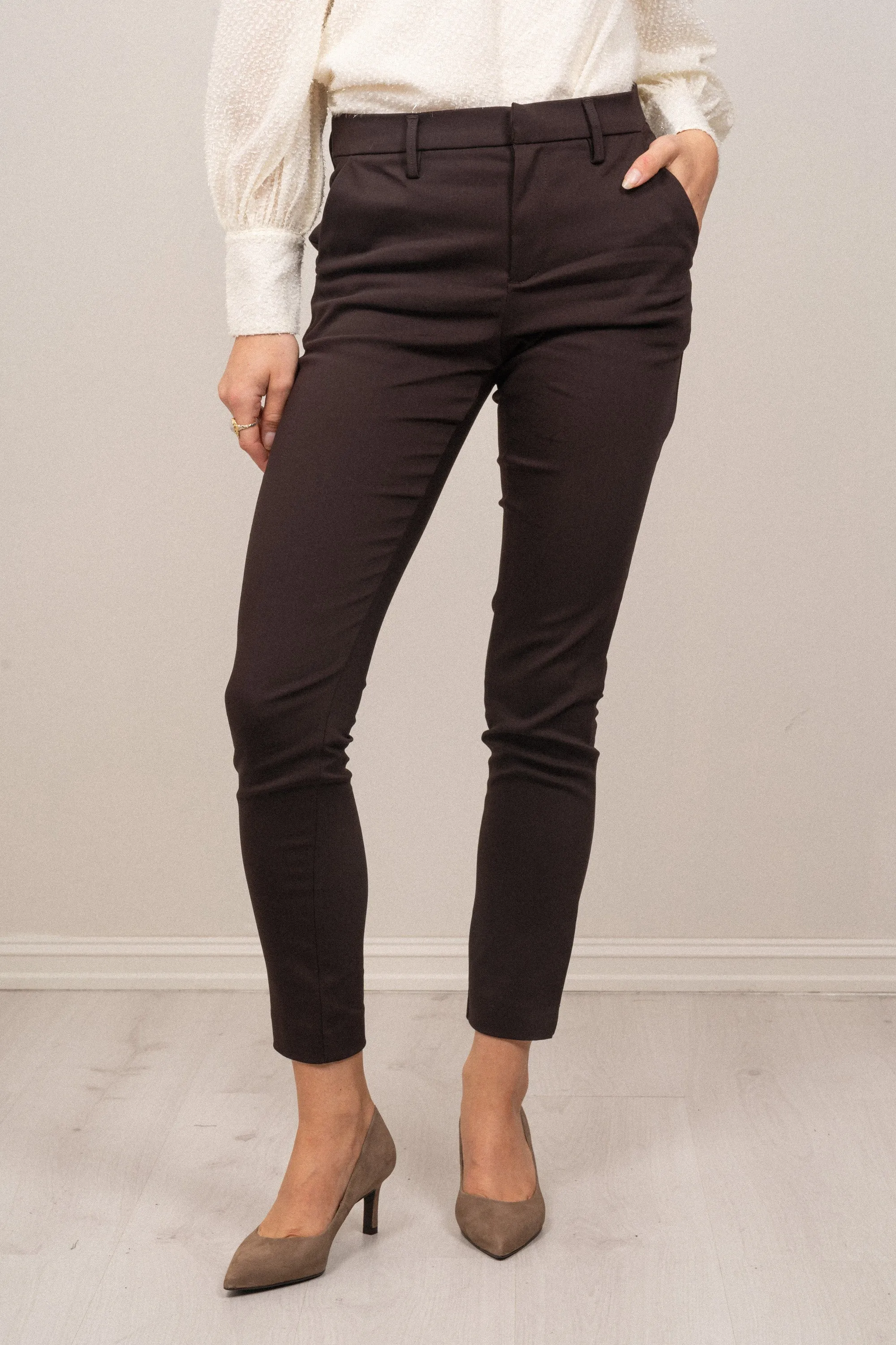 Alice MW Pant - Dark Toffee Brown