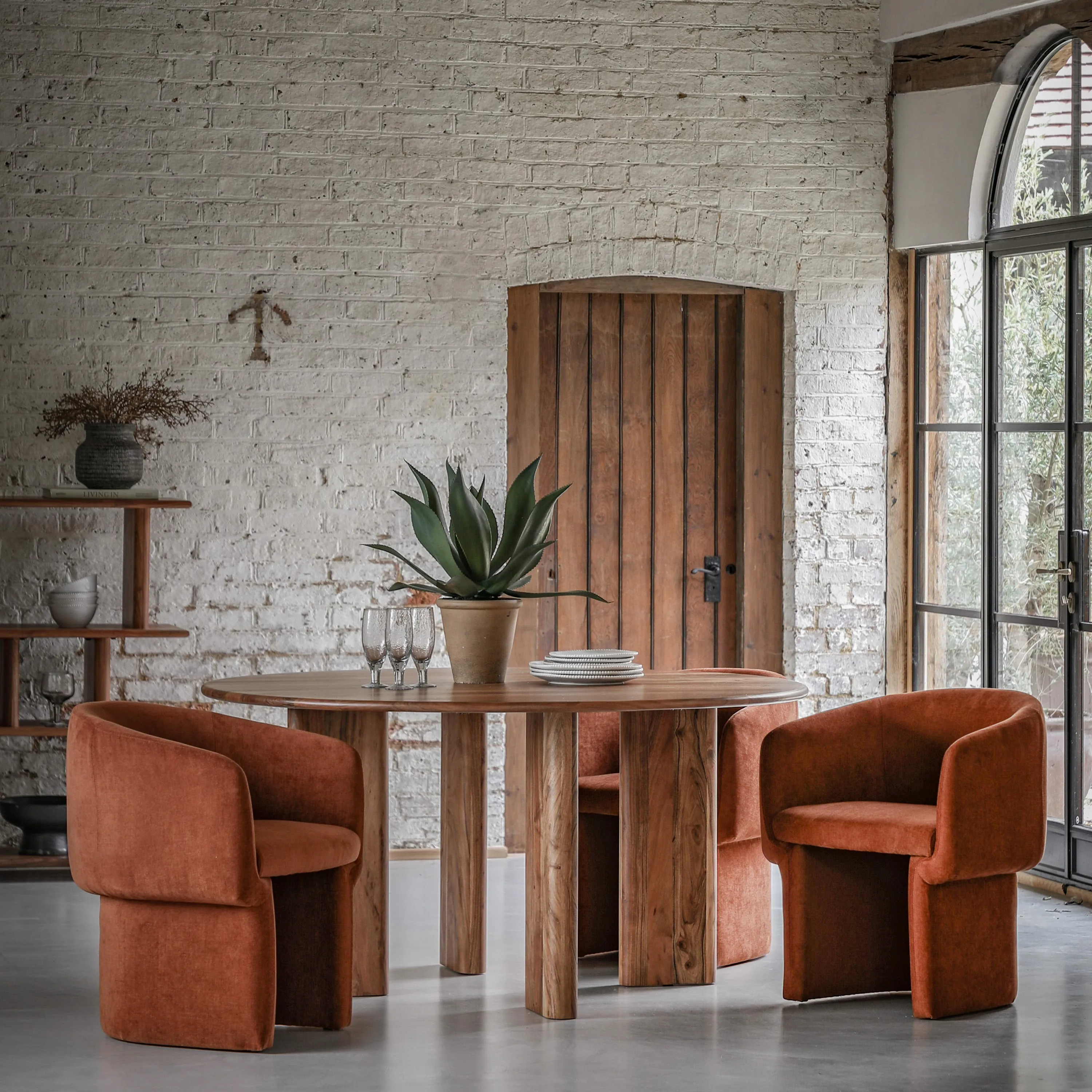 Amos Holm Dining Chair Rust