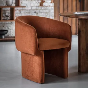 Amos Holm Dining Chair Rust
