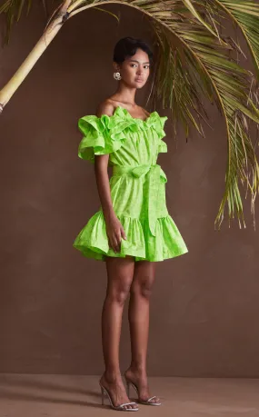 ANDORA DRESS - NEON TIE DYE