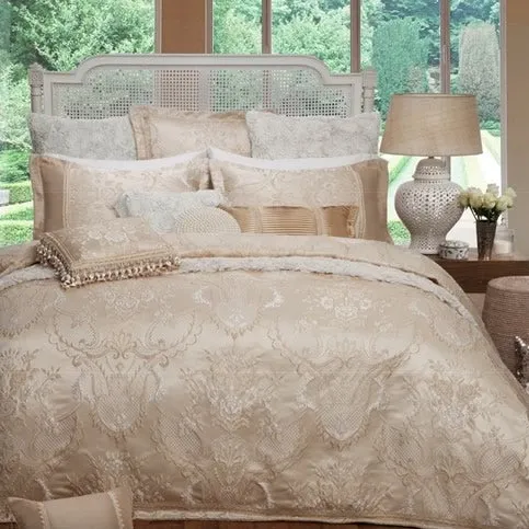Antoinette Gold European Pillowcase by Private Collection