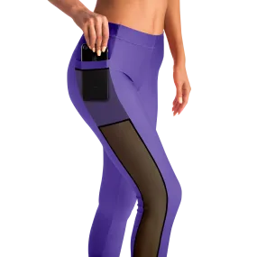 Athletic Apparatus Purple 2 BL V2 Mesh Pocket Legging