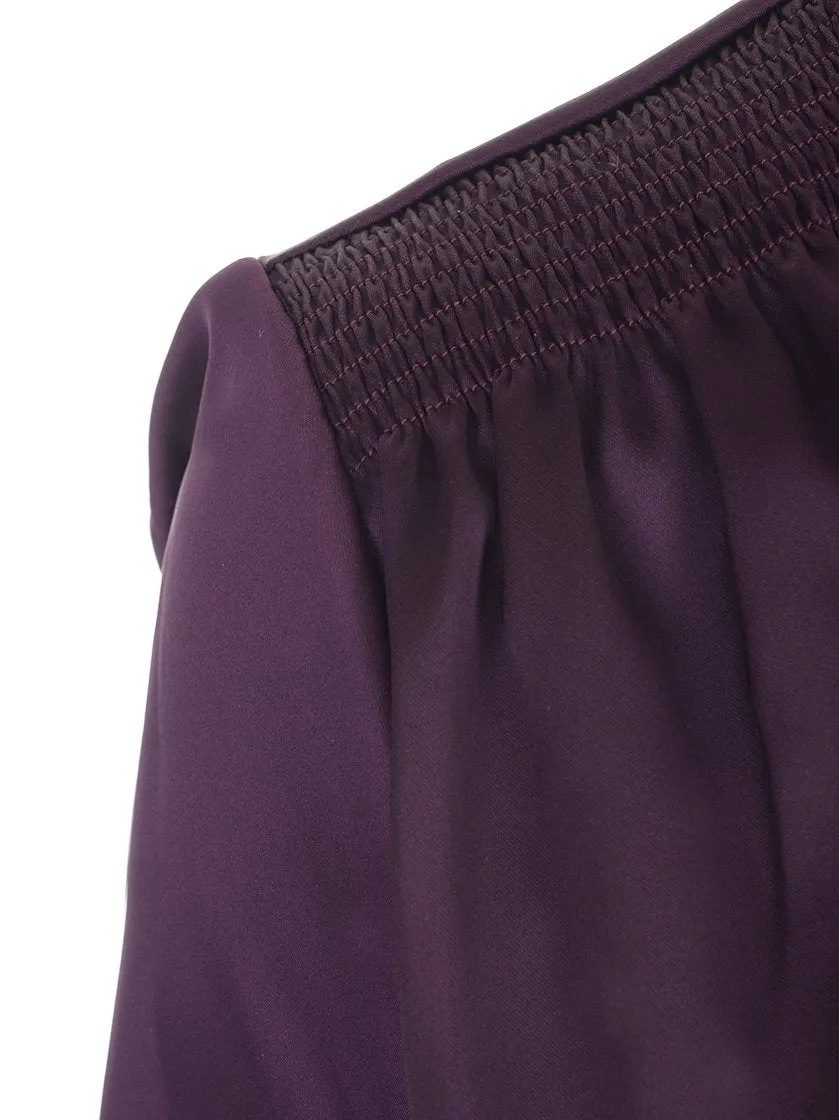 Attico Contrast Wrap Dress