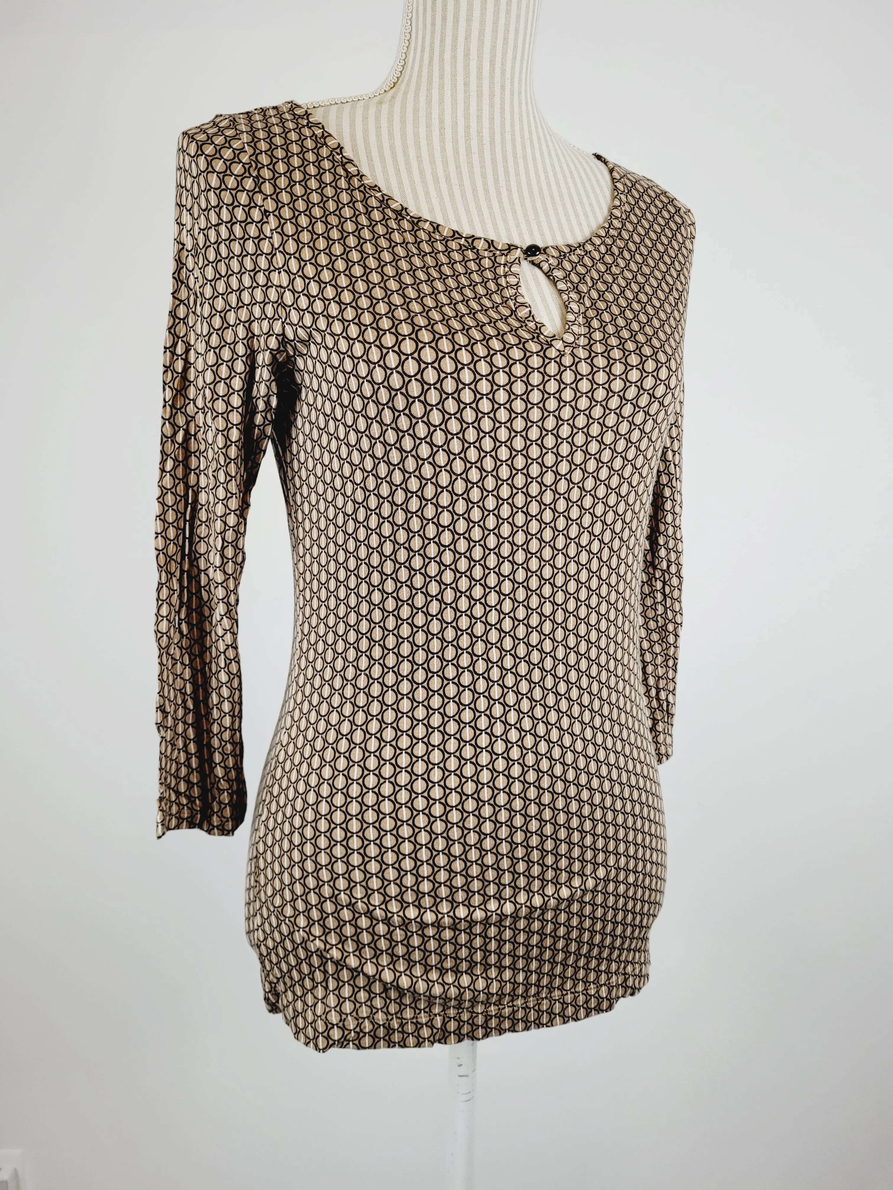 BANANA REPUBLIC PATTERNED TOP LADIES SMALL PRE-LOVED