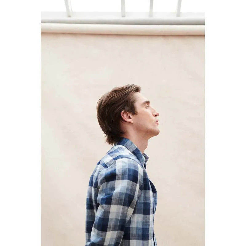 Barbour Hillroad Tailored Mens Shirt - Navy