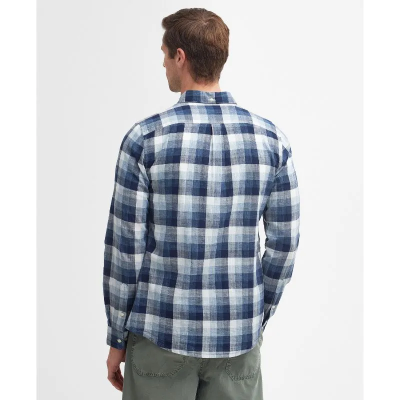 Barbour Hillroad Tailored Mens Shirt - Navy