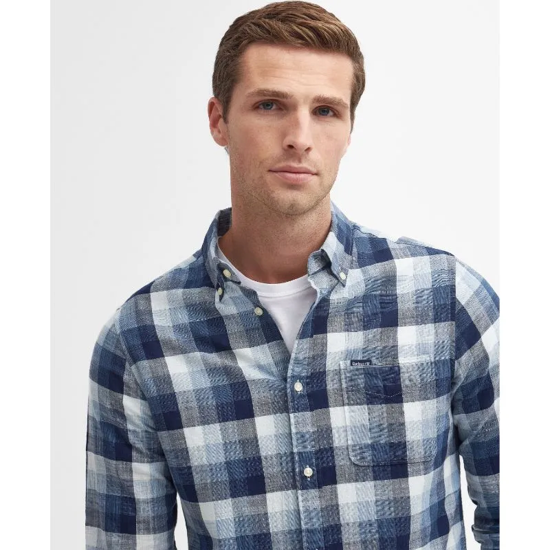 Barbour Hillroad Tailored Mens Shirt - Navy