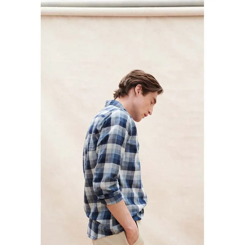Barbour Hillroad Tailored Mens Shirt - Navy