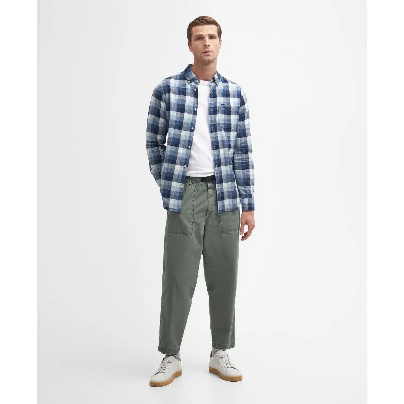 Barbour Hillroad Tailored Mens Shirt - Navy