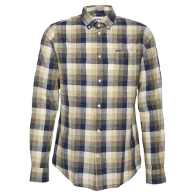 Barbour Hillroad Tailored Mens Shirt - Olive