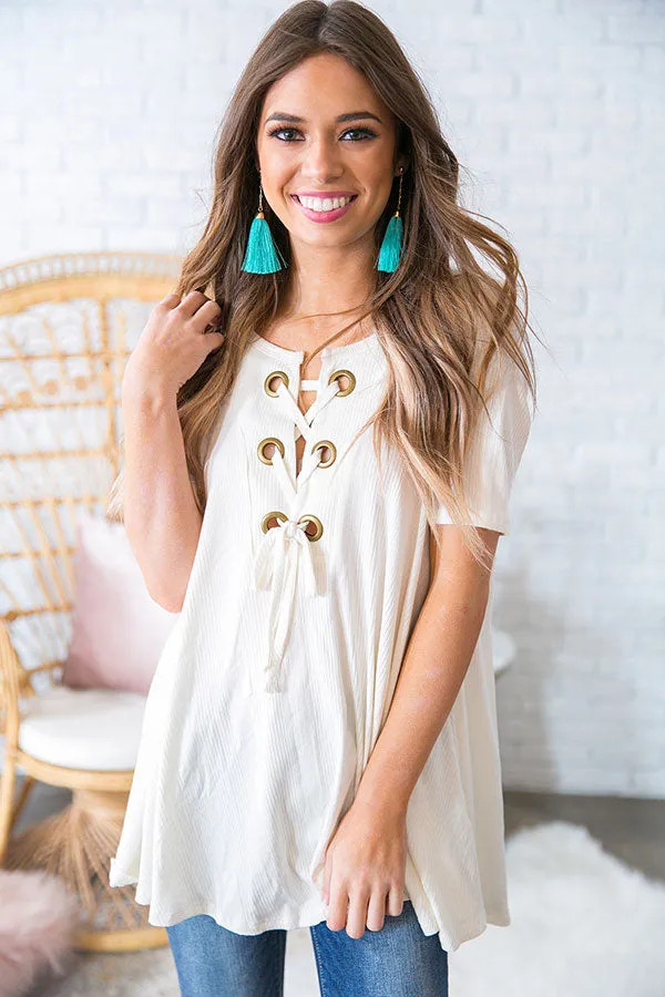 Bat My Lashes Tunic in Ivory