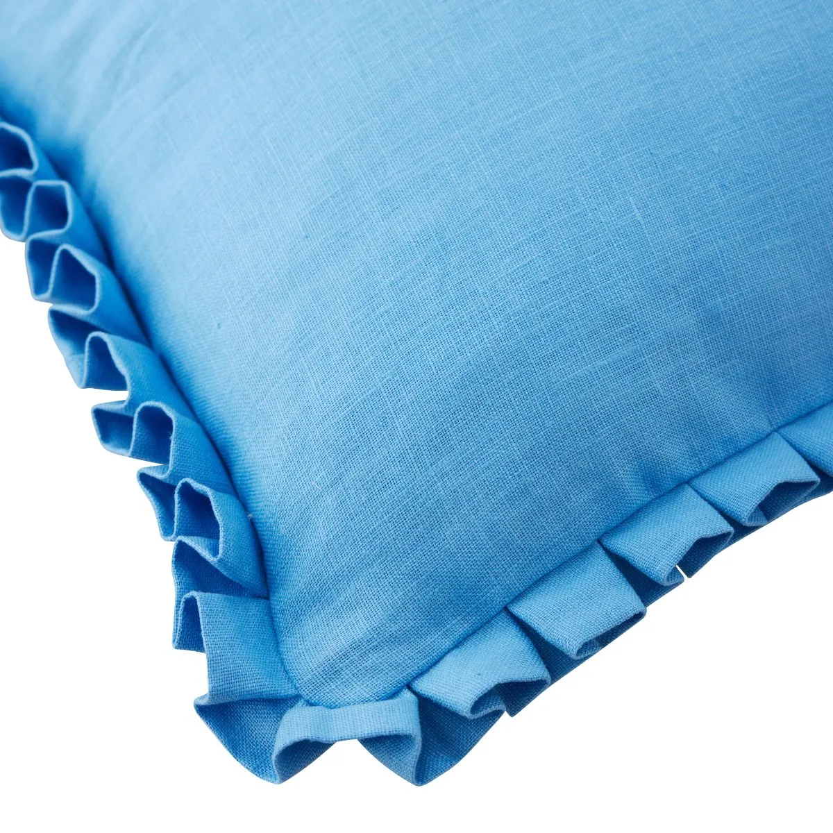 Beth Box Pleat Pillow in Cornflower