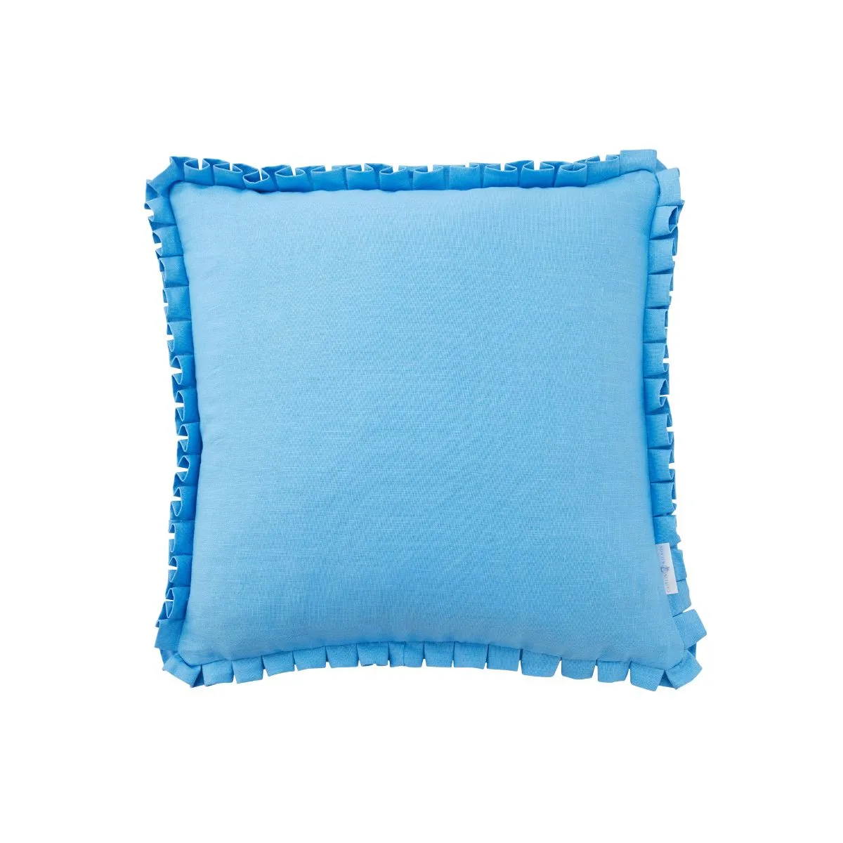 Beth Box Pleat Pillow in Cornflower